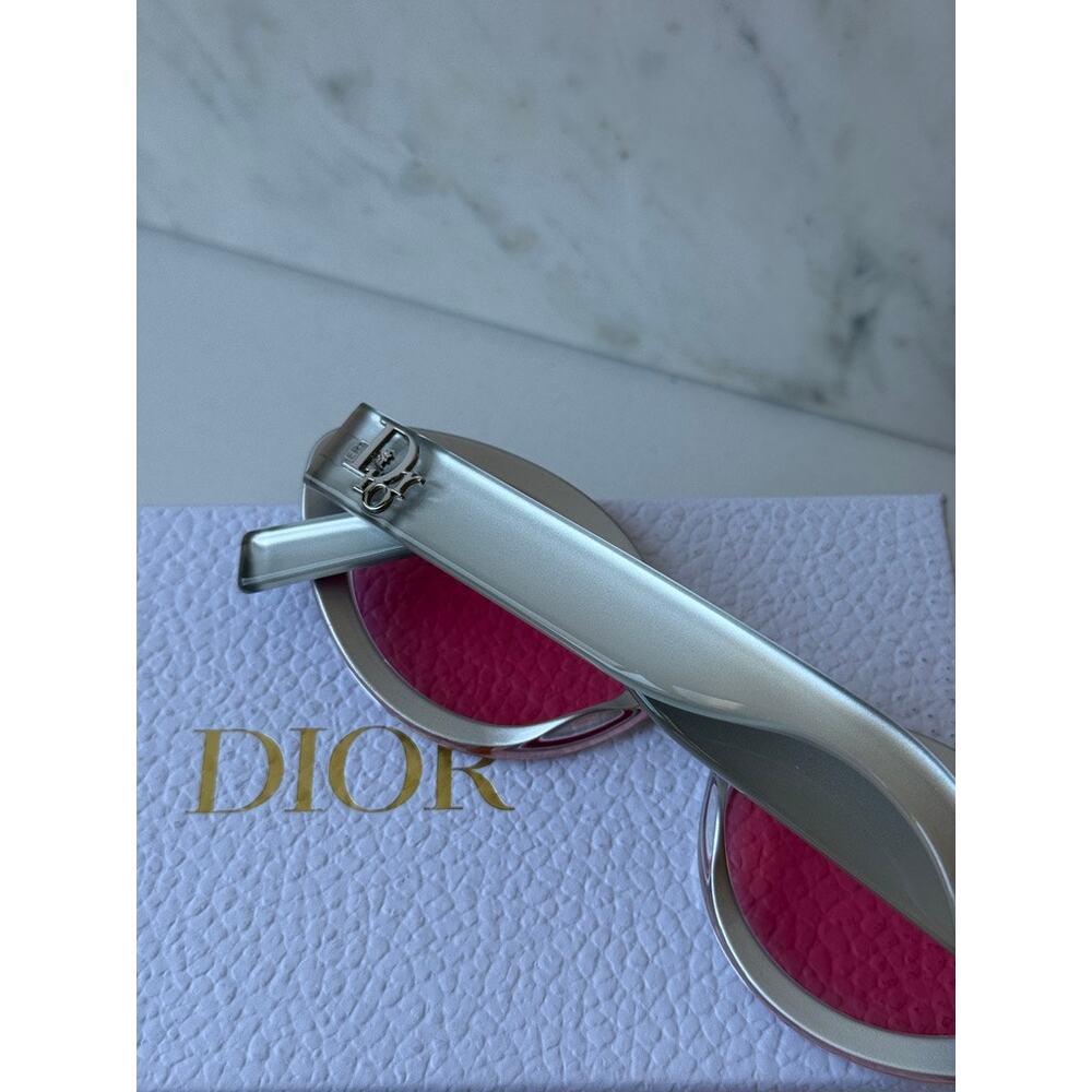 NEW Dior LuckyDior R1I x ERD Sunglasses in Metallic Silver - Picture 4 of 6